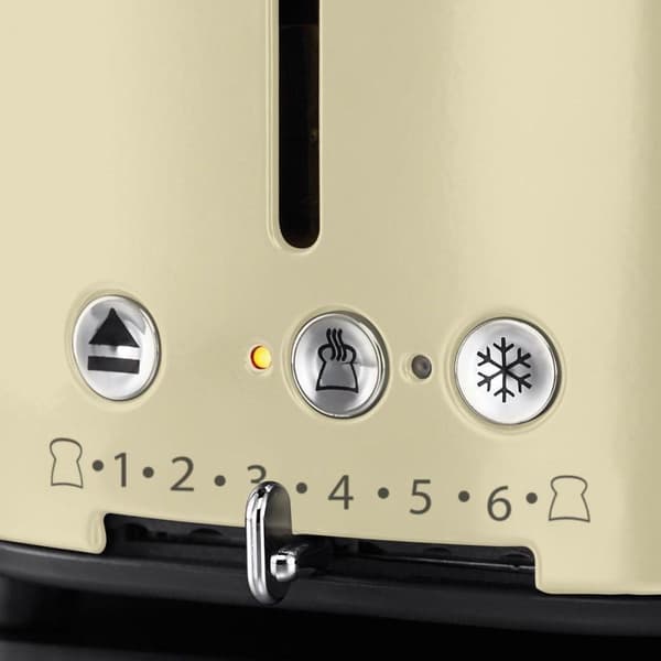 Russell Hobbs 21682-56 Retro Vintage Creme Brødrister - Creme