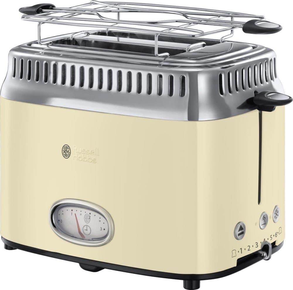 Russell Hobbs 21682-56 Retro Vintage Cream Brödrost - Cream
