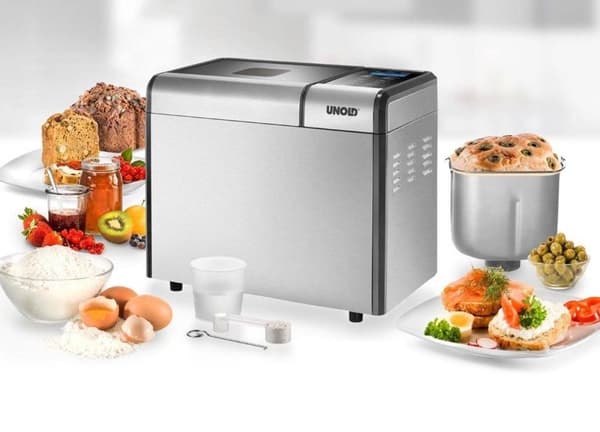 Ogammal Backmeister Edel rostfritt stål 550W brödmaskin