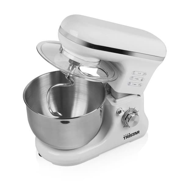 Tristar MX-4817 Foodprocessor - Inklusiv 3 dejkroge - Hvid