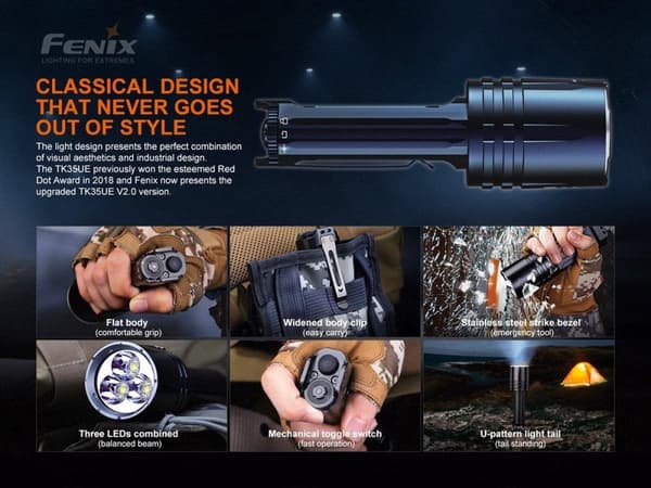 Fenix TK35 Ultimate Edition V2.0 5000 lumenia - 400 m