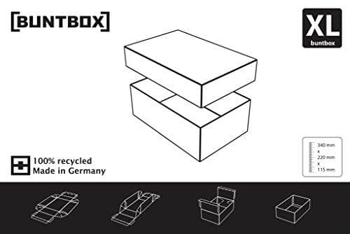 BUNTBOX XL gaveæsker gul (72-22)