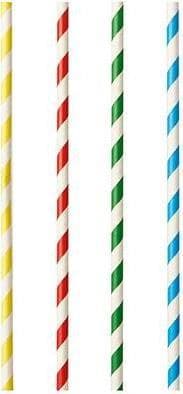 Papstar 87512 engångshalm blandade färger 100 st (87512)