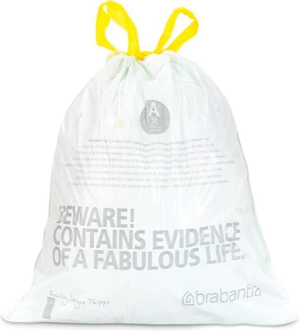 Brabantia PerfectFit affaldspose med snørelukning - 3 l - Kode A - 20 stk.