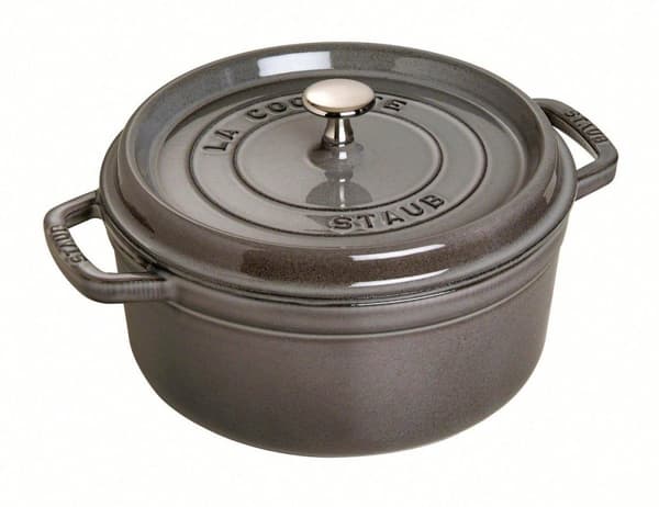 Staub Casserole valuraudanharmaa - Ø 26 cm