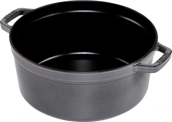 Staub Casserole valuraudanharmaa - Ø 26 cm
