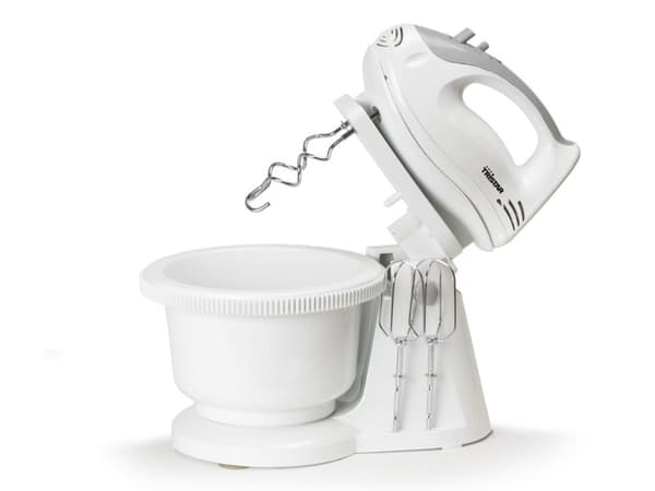 Tristar MX-4152 Handmixer - 5 hastighetsinställningar och turbofunktion - inklusive blandningsskål - 200 Watt - Vit