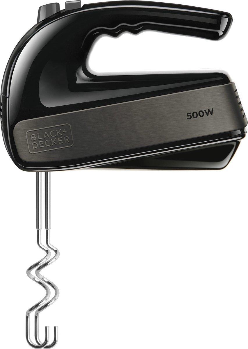 BLACK+DECKER stavmixer - 2 vispar + 2 degkrokar - 5 hastigheter + turbofunktion