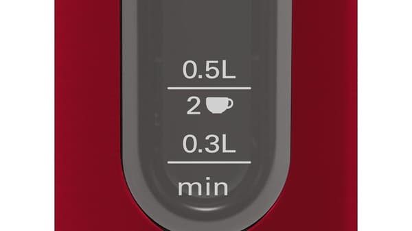 Bosch TWK4P434 DesignLine - Vedenkeitin - punainen / musta