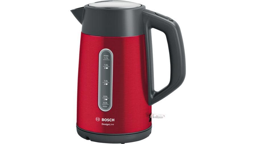 Bosch TWK4P434 DesignLine - Vattenkokare - Röd / Svart