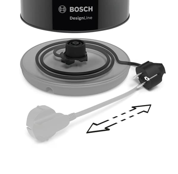 Bosch TWK3P423 DesignLine - Vattenkokare - Svart
