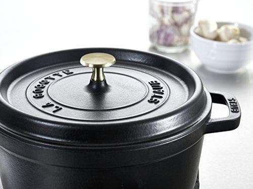 Staub Cocotte - Yksi pannu - Musta - Valurauta - 3,8 l - 24 cm - 4,8 kg (40500-241-0)