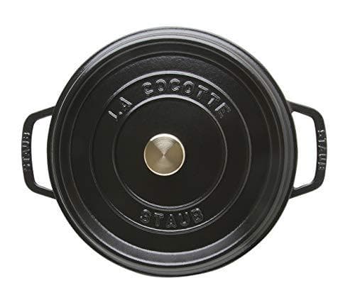Staub Cocotte - Yksi pannu - Musta - Valurauta - 3,8 l - 24 cm - 4,8 kg (40500-241-0)