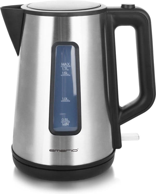 Emerio WK-122829 - Vattenkokare 1,7L 2200W Rostfritt stål/svart