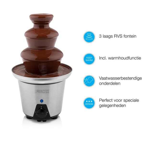 Prinsesse 292998 - Chokoladefontæne XL – 3-lags springvand