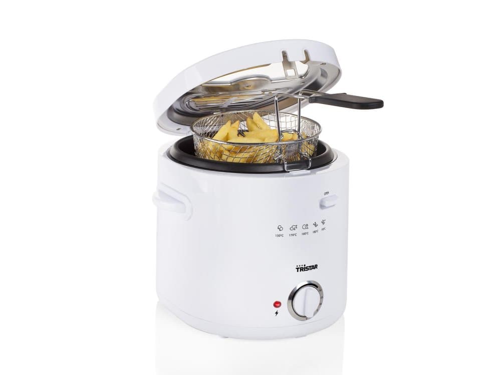 Tristar FR-6941 Fritös - Fritös 1,5 liter - Cool Touch-hölje - Vit