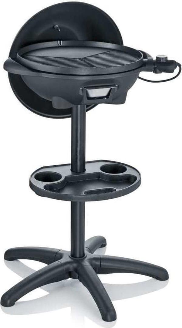 Severin PG 8541 Elektrisk grill - Grilloverflade (LxB) 40x38 cm - Med keramisk belægning - Sort