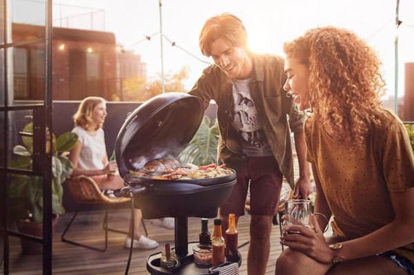 Severin PG 8541 Elektrisk grill - Grilloverflade (LxB) 40x38 cm - Med keramisk belægning - Sort