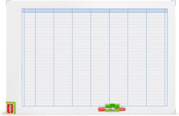 Nobo Performance Planning Board - Veckoplanerare - 710 x 50 x 1030 mm - Idealisk för hemmakontor