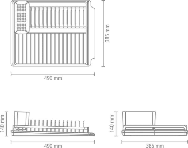 Brabantia SinkSide Opvaskestativ - Mørkegrå