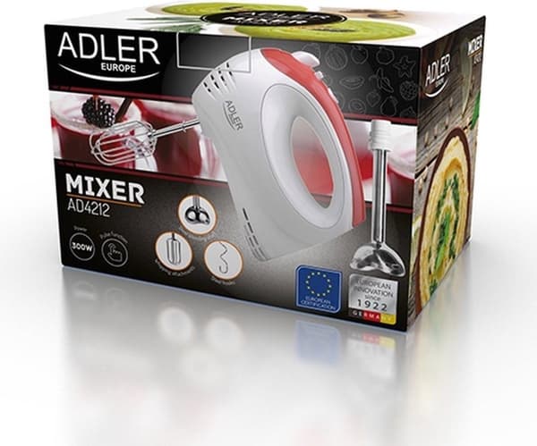 Adler AD 4212 - Handmixer - röd