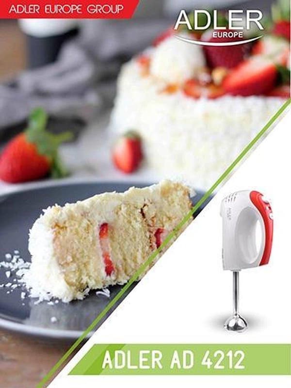Adler AD 4212 - Handmixer - röd