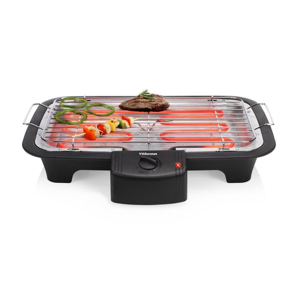 Tristar BQ-2813 Elektrisk grill - Bordgrill - Grillrist 38 x 22 cm - Sort