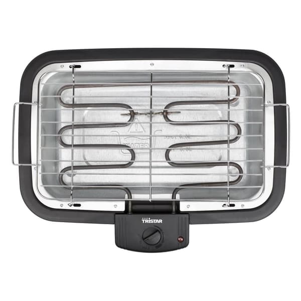 Tristar BQ-2813 Elektrisk grill - Bordgrill - Grillrist 38 x 22 cm - Sort