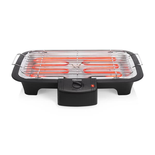 Tristar BQ-2813 Elektrisk grill - Bordgrill - Grillrist 38 x 22 cm - Sort