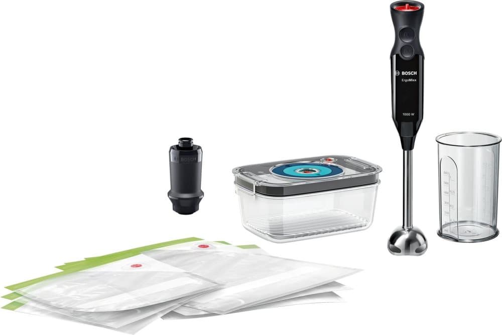 Bosch Ergomixx MS6CB61V1 - Stavmixer - Svart - Inklusive vakuumtillbehör