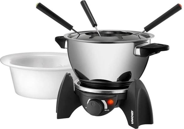 Ugammel 48615 Fondue til 6 Personer Rustfrit Stål/Sort