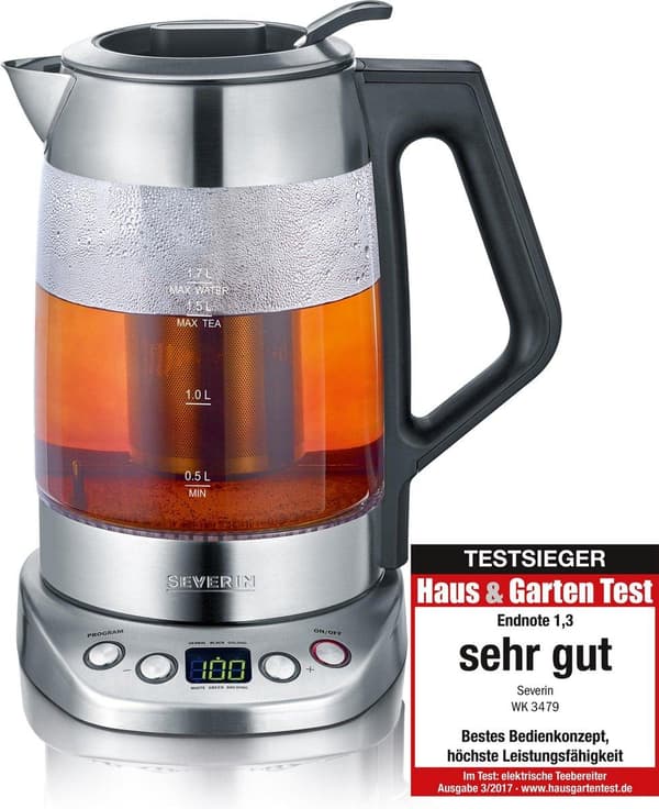 Severin WK 3479 - Vedenkeitin - Lasi