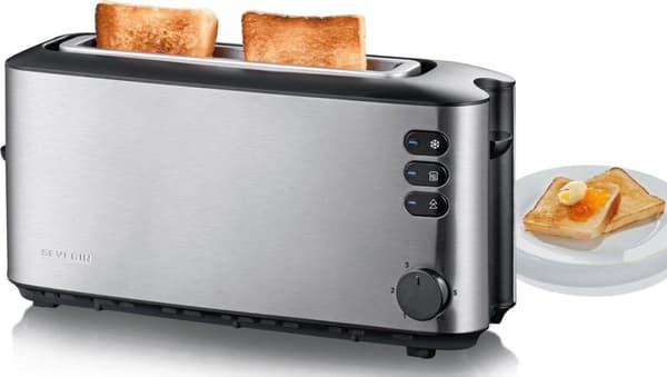 Severin AT 2515 - Brødrister - Rustfrit stål