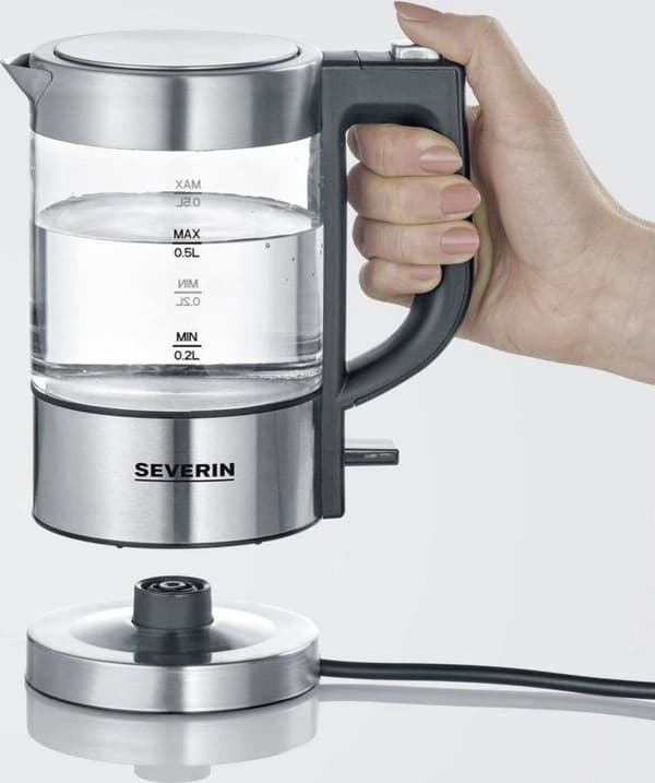 Severin WK 3472 - Minikedel - Rustfrit stål