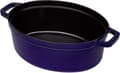 Miniatyrbillede 2 af 6: Staub Cocotte - Oval - 29 cm - Mørkeblå