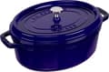 Miniatyrbillede 1 af 6: Staub Cocotte - Oval - 29 cm - Mørkeblå