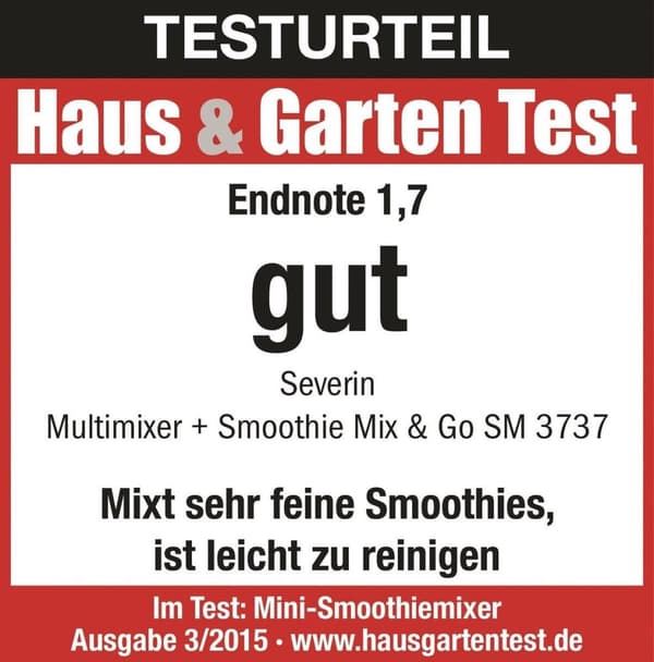 Severin SM 3737 Multimixer + Smoothie Mix & Go