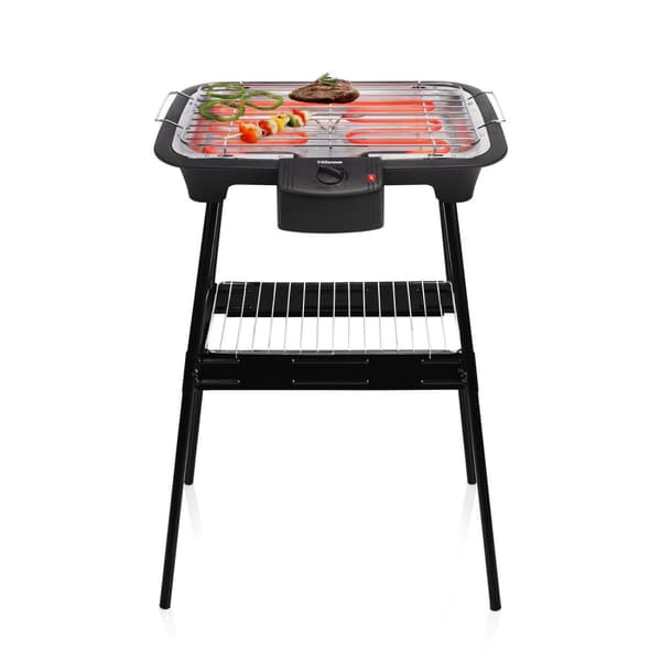 Tristar BQ-2883 sähkögrilli seisova - Voidaan käyttää pöytägrillinä - Säädettävä termostaatti - 2000 wattia