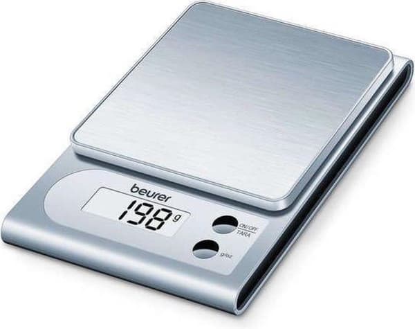 Beurer KS22 - Køkkenvægt - 3kg - inkl batterier - rustfrit stål
