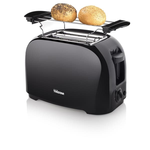Tristar BR-1025 brødrister – 2 pladser – 6 positioner og krummebakke – brødrister sort