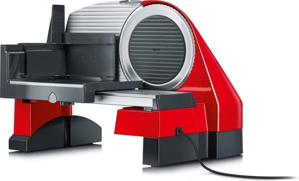 Graef SKS 500 skärmaskin Elektrisk 170 W Svart, Röd, Rostfritt stål Metall