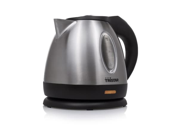 Tristar Kedel WK-1325 - 1,2 liters kapacitet - Kedel til camping - 850 watt - Rustfrit stål