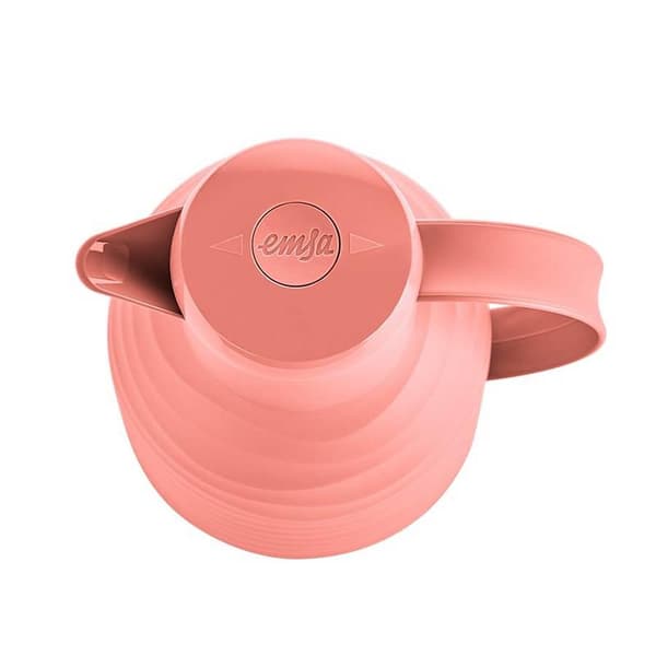 Emsa N40107 Samba Wave vakuumkande | 1,0 liter | Quick Press Plast | Isoleringskolbe af glas | Kaffekande: 12 timer varm/24 timer kold | 100% lækagesi