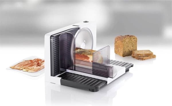 Unold Curve White -leikkuukone Sähköinen 100 W Musta, Valkoinen Muovi