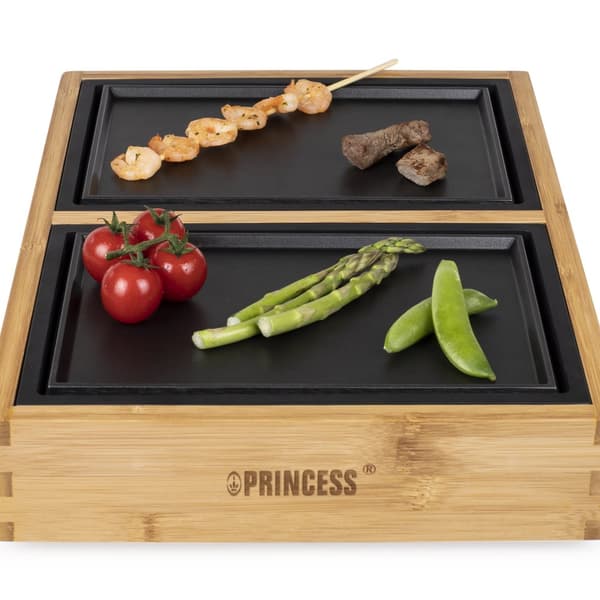 Princess 104040 Dinner4all Pure Gourmet -setti - Grillilautanen - Bambukuori