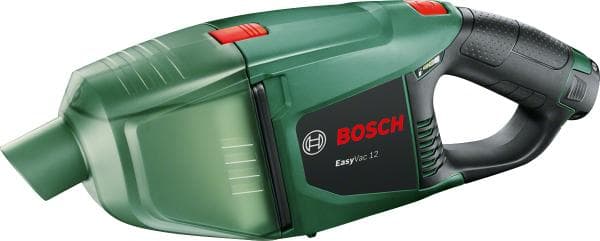 Bosch EasyVac 12 Håndstøvsuger - Med 1x 12 V batteri og oplader Sort, Grøn