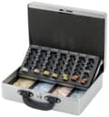 Miniatyrbillede 2 af 3: Pengeboks MAUL GK 6, euromøntindsats, 300 x 245 x 93 mm, rød