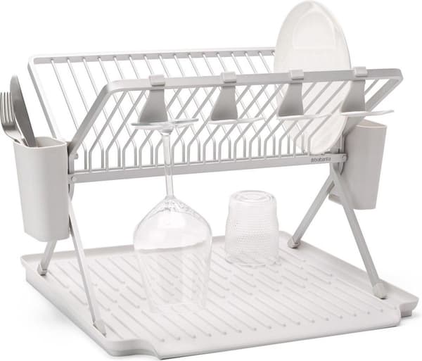 Brabantia SinkSide Dish Teline - Kokoontaittuva - Vaaleanharmaa