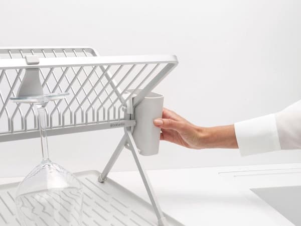 Brabantia SinkSide Dish Teline - Kokoontaittuva - Vaaleanharmaa