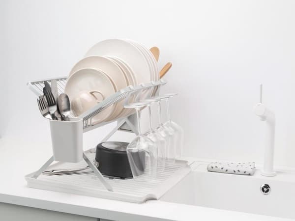 Brabantia SinkSide Dish Teline - Kokoontaittuva - Vaaleanharmaa